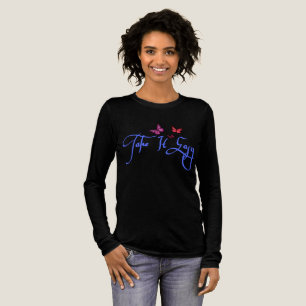 T-shirt En Tri-matière Prends-Le Facile - Relaxez La Typographie Minimali