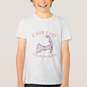 T-shirt En Tri-matière Preppy Pink Striped Cape Cod Silhouette garçon