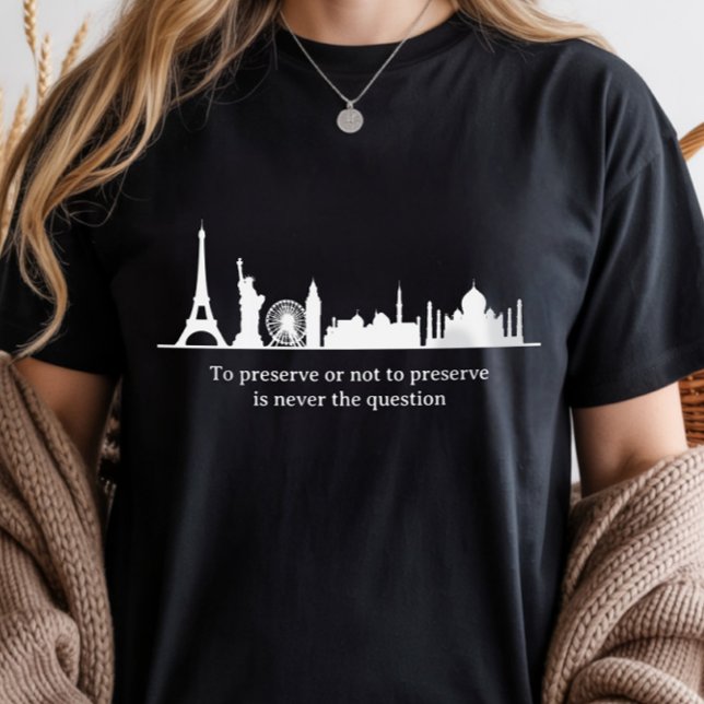 T-shirt En Tri-matière Préservation du patrimoine, Grands bâtiments du mo (Créateur téléchargé)