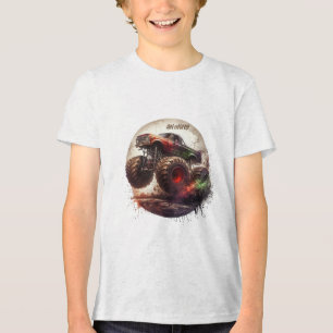 T-shirt En Tri-matière “Prêt à démarrer en trombe” Camion monstre personn