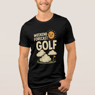 T-SHIRT  EN TRI-MATIÈRE PRÉVISION WEEK-END : COLLECTION D'HUMOURS DE GOLF