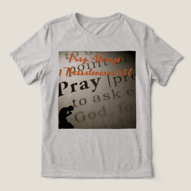 T-shirt En Tri-matière ''Priez Toujours'' (Design Recto)