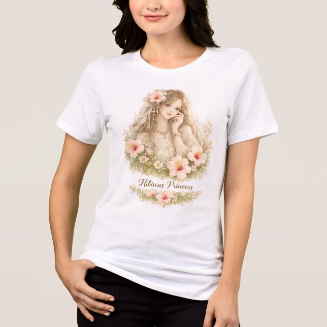 T-shirt En Tri-matière Princesse Hibiscus (Recto)