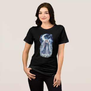 T-shirt En Tri-matière Princesse Lunaire Fantaisie Céleste Art à l'aquare