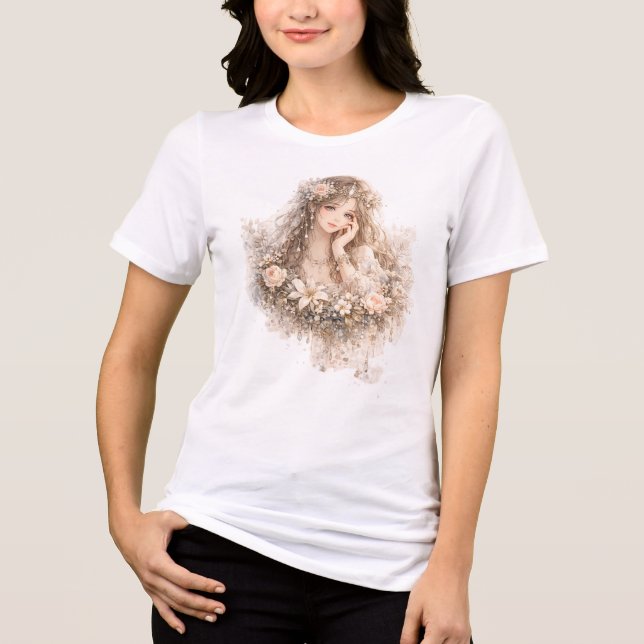 T-shirt En Tri-matière Princesse Pétales (Recto)