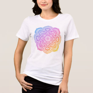 T-shirt En Tri-matière Prism Flower Mandala T-Shirt