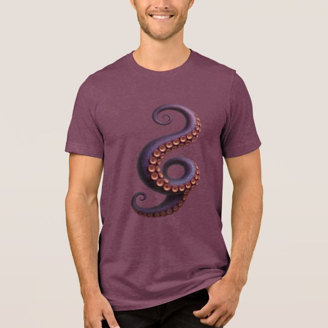 T-shirt En Tri-matière Problème Tentacle - Conception d'intrus 3D (Recto)