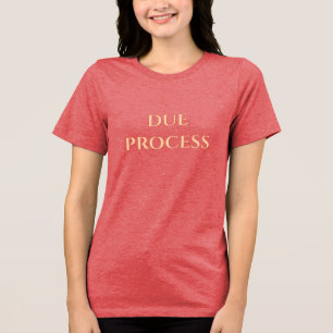 T-SHIRT  EN TRI-MATIÈRE PROCESSUS DUE