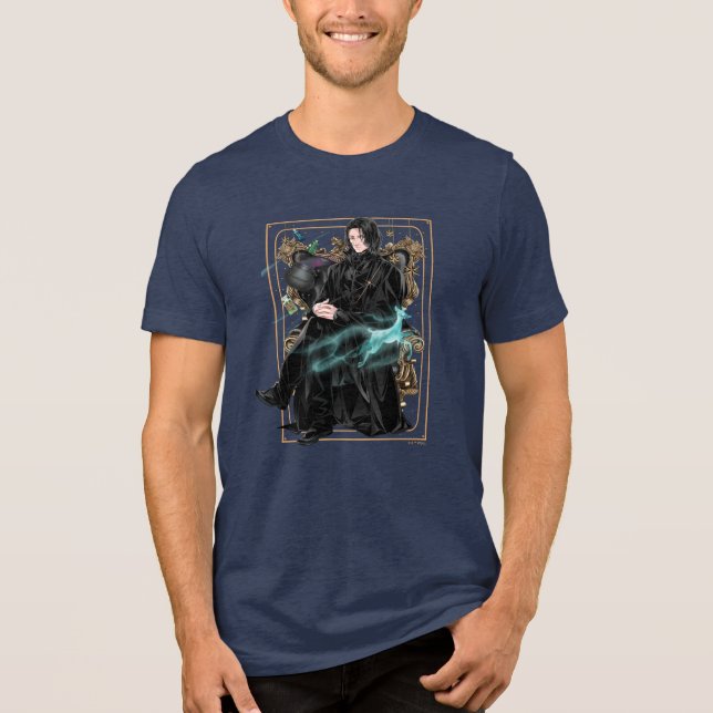 T-shirt En Tri-matière Professeur Anime Severus Snape assis (Recto)
