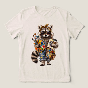 T-shirt En Tri-matière Professeur d'art drôle Raton laveur – Animal artis