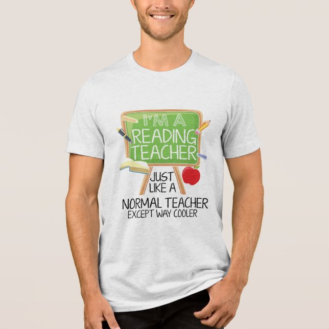T-shirt En Tri-matière Professeur de lecture  (Recto)