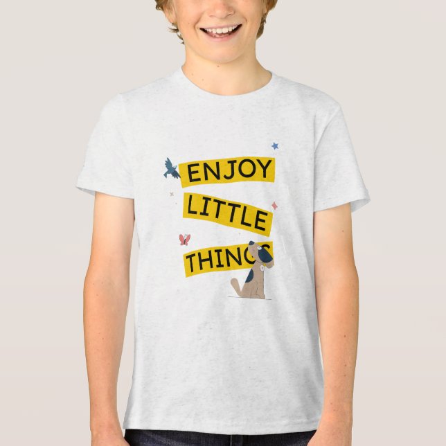 T-shirt En Tri-matière Profitez des petites choses (Recto)