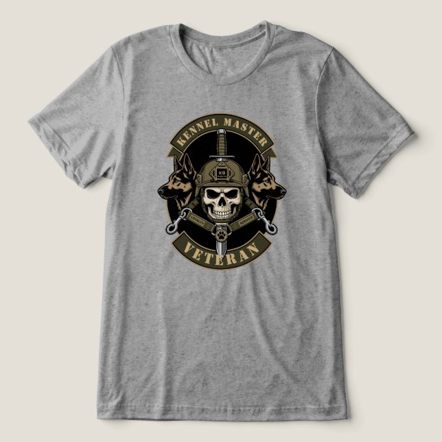 T-shirt En Tri-matière Programme de chien de travail militaire (Design Recto)