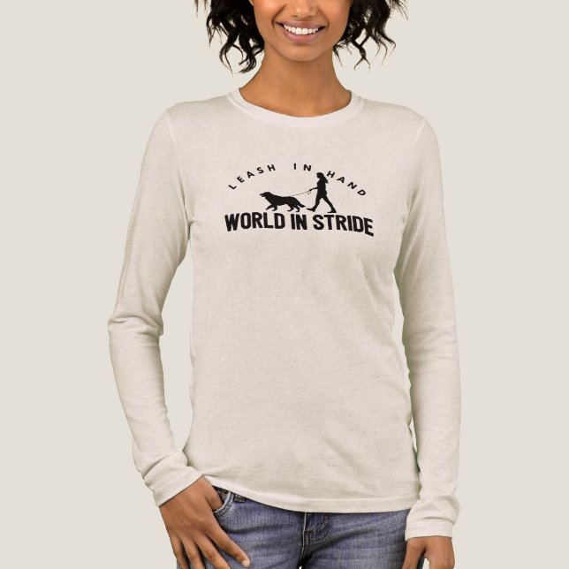 T-shirt En Tri-matière Promeneuse de chien  (Recto)