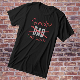 T-shirt En Tri-matière Promu À Grand-Père Est. Révélation de grand-père 2