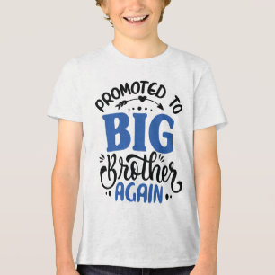 T-shirt En Tri-matière Promu de nouveau grand frère garçon drôle