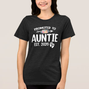 T-shirt En Tri-matière Promue Tante 2026 Annonce de Grossesse