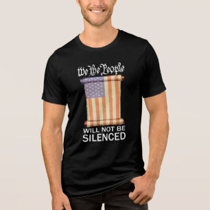 T-shirt En Tri-matière Protéger le 1er amendement de la Constitution Drap