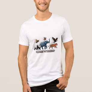 T-shirt En Tri-matière Protéger les animaux sauvages sans voix en voie de