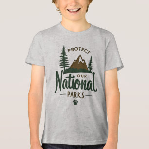 T-shirt En Tri-matière Protéger nos parcs nationaux - Activiste de la nat