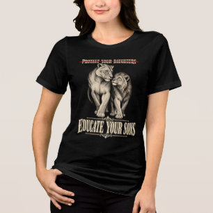 T-shirt En Tri-matière Protégez vos filles, éduquez vos fils