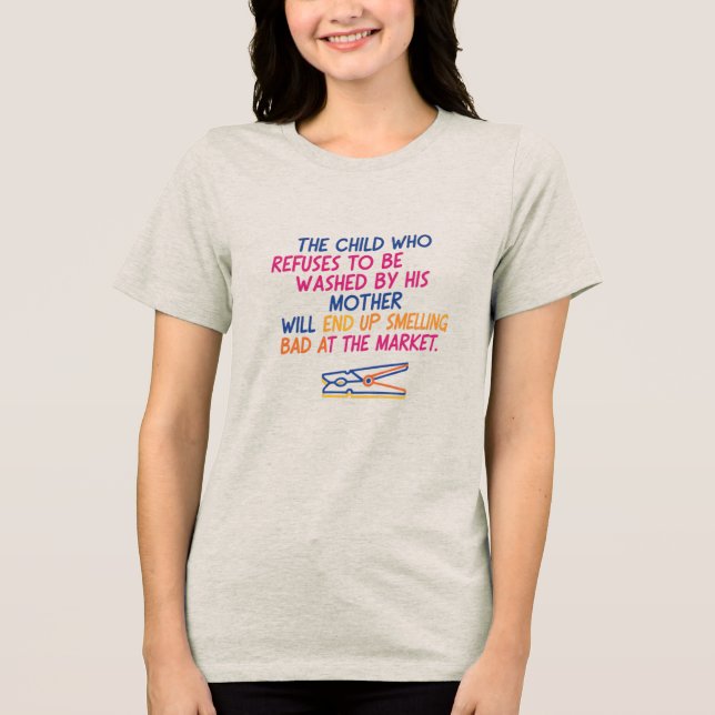 T-shirt En Tri-matière Proverbe drôle (Recto)