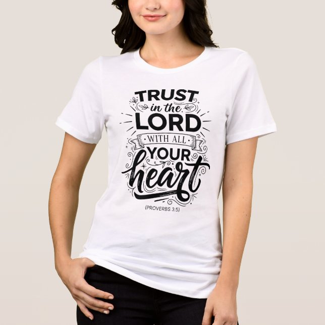 T-shirt En Tri-matière Proverbes 3:5 (Recto)