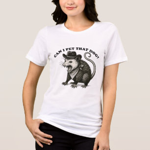 T-shirt En Tri-matière Puis-Je Pet Ce Chien Mème Amoureux des animaux Fun