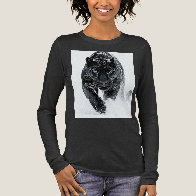 T-shirt En Tri-matière Puissance Primitive 002 – Panthère noire (Recto)