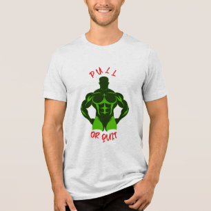 T-shirt En Tri-matière Pull Or Quit Hardcore Bodybuilding Motivation Gear