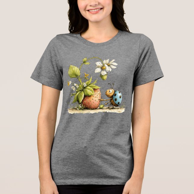T-shirt En Tri-matière Punaises de fraise (Recto)