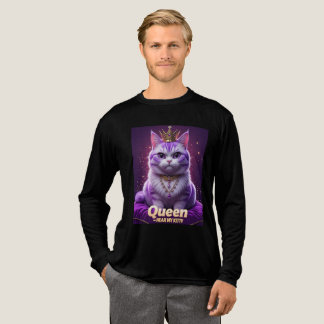 T-shirt En Tri-matière Purple Royal Kitty – Reine Écoute mon ronron de ch