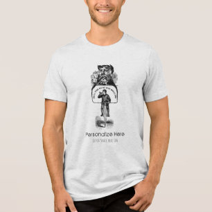 T-shirt En Tri-matière Putain, Personnalisez Votre Vélo Antique Hi-Wheel