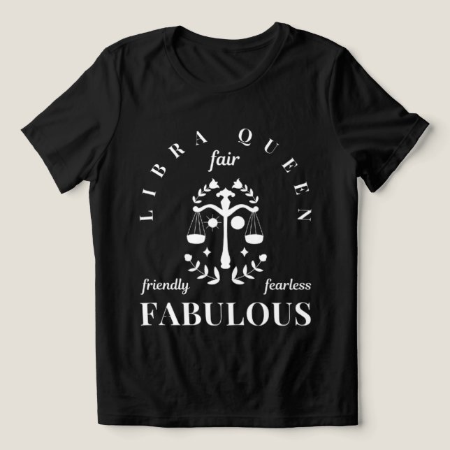 T-shirt En Tri-matière Qualités d'une Libra Queen Tri-Blend Shirt (Design Recto)