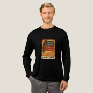 T-shirt En Tri-matière Quand au cours des événements humains - Quill Flam
