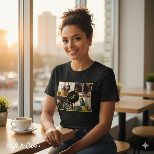T-shirt En Tri-matière Quatre Photo Monogramme Personnalisé