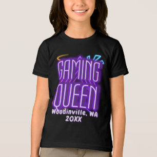 T-shirt En Tri-matière Queen de jeu personnalisé pour le joueur Lieu Nom