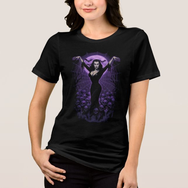 T-shirt En Tri-matière Queen of the Web - Chemise gothique Vampire (Recto)