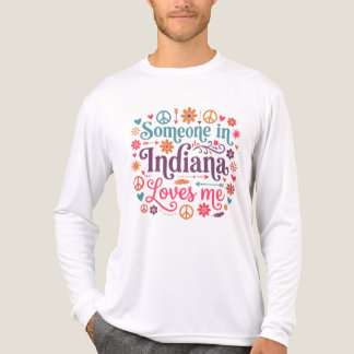 T-shirt En Tri-matière Quelqu'un dans l'Indiana m'aime - Design Boho Hipp