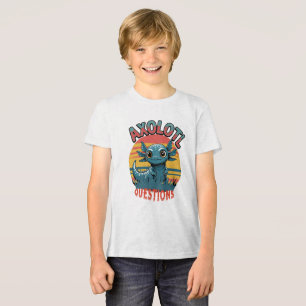T-shirt En Tri-matière "QUESTIONS AXOLOTL - Vibes de graffitis rétro"