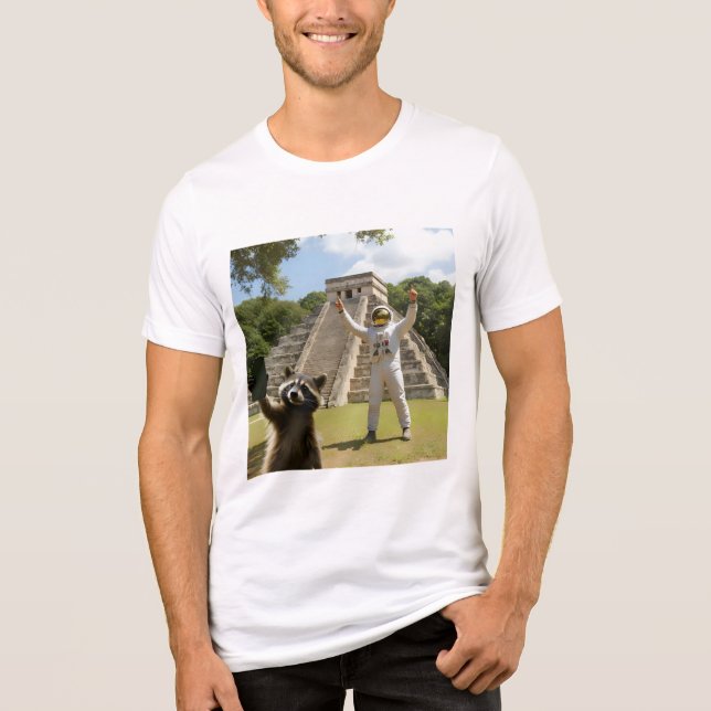 T-shirt En Tri-matière Raccoon Selfie 3 (Recto)