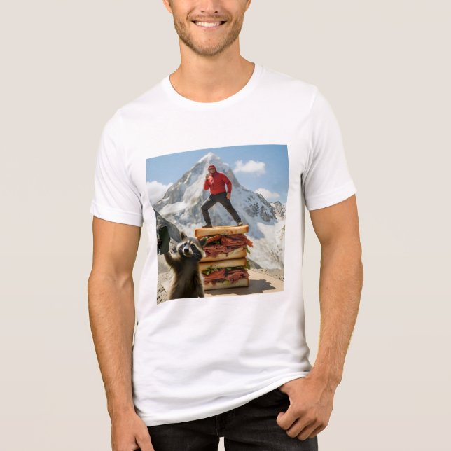 T-shirt En Tri-matière Raccoon Selfie 4 (Recto)