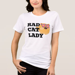 T-shirt En Tri-matière Rad Cat Lady chat mama design