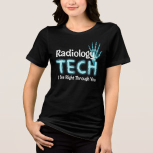 T-shirt En Tri-matière Radiologie Tech Humour X Ray
