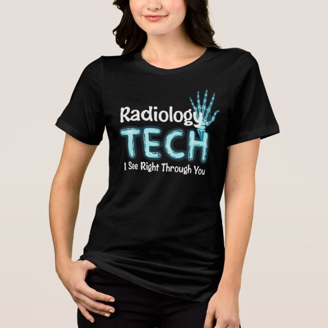 T-shirt En Tri-matière Radiologie Tech Humour X Ray (Recto)
