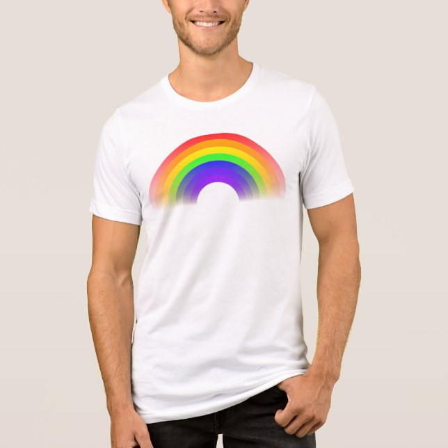 T-shirt En Tri-matière Rainbow Design-24967 (Recto)
