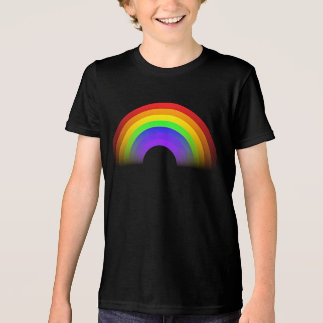 T-shirt En Tri-matière Rainbow Design-24967 (Recto)