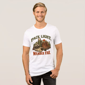 T-shirt En Tri-matière Randonnée Extérieure Vintage Pack Light Wander Far