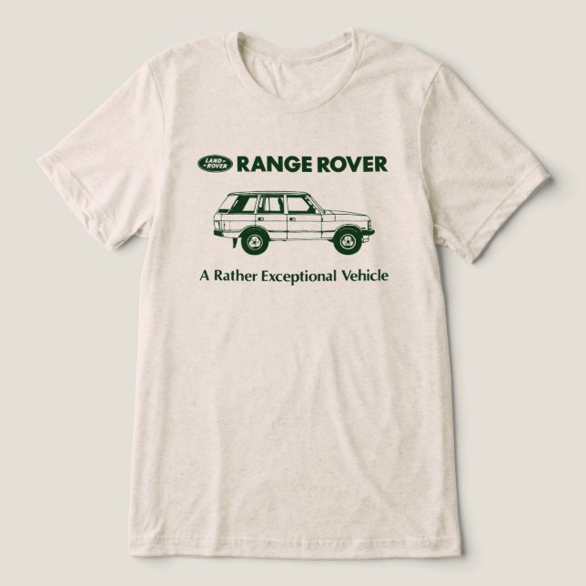 T-shirt En Tri-matière Range Rover - Un Véhicule Vraiment Exceptionnel (Design Recto)