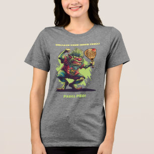 T-shirt En Tri-matière Raquette de Padel Fougueuse